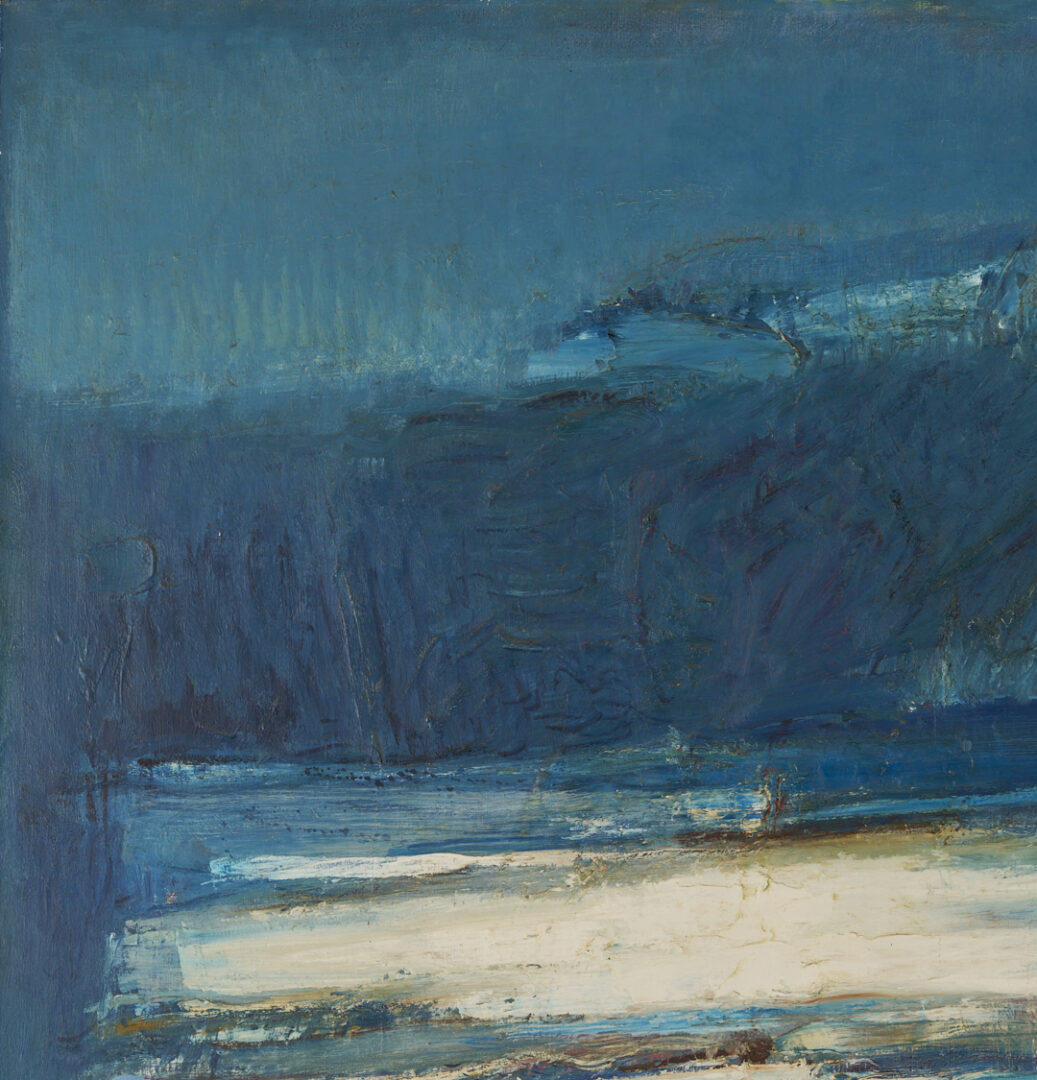 Lot 435: Large Carl Sublett O/C Painting, Beach II, 1961