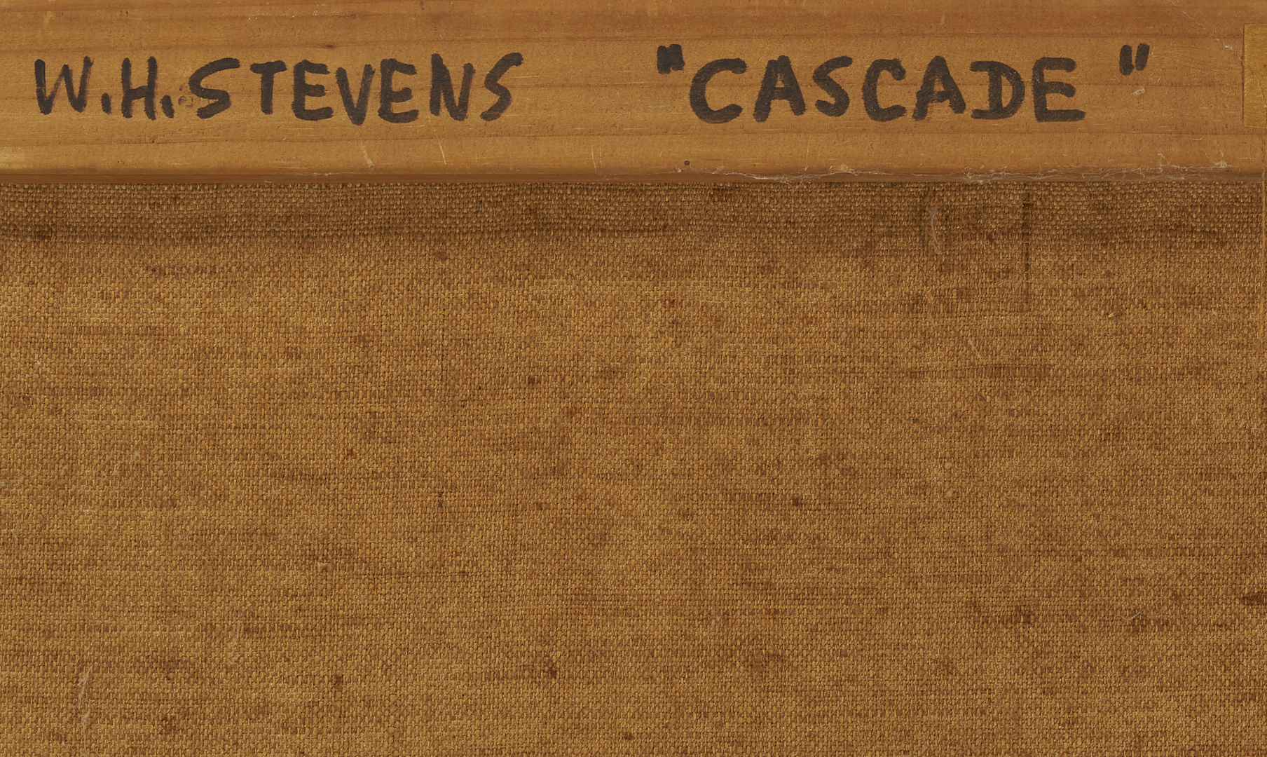 Lot 436: Large Walter Hollis Stevens Oil Painting, Cascade