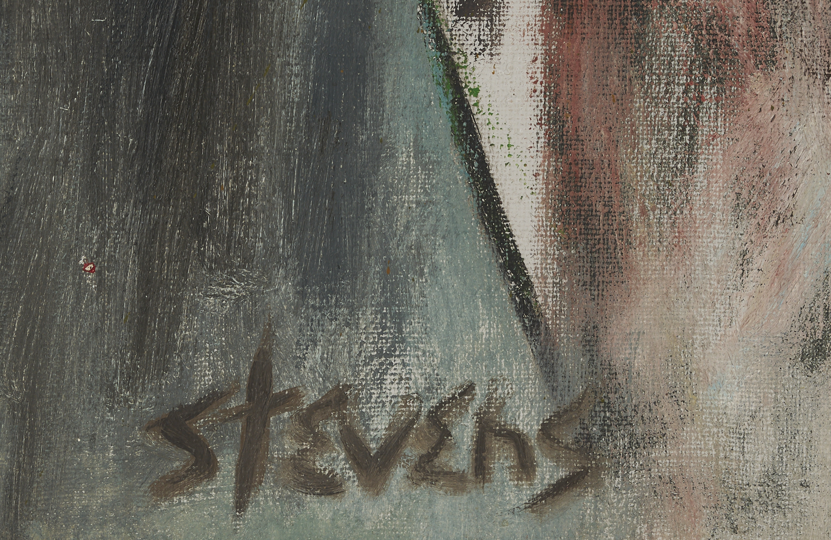 Lot 436: Large Walter Hollis Stevens Oil Painting, Cascade