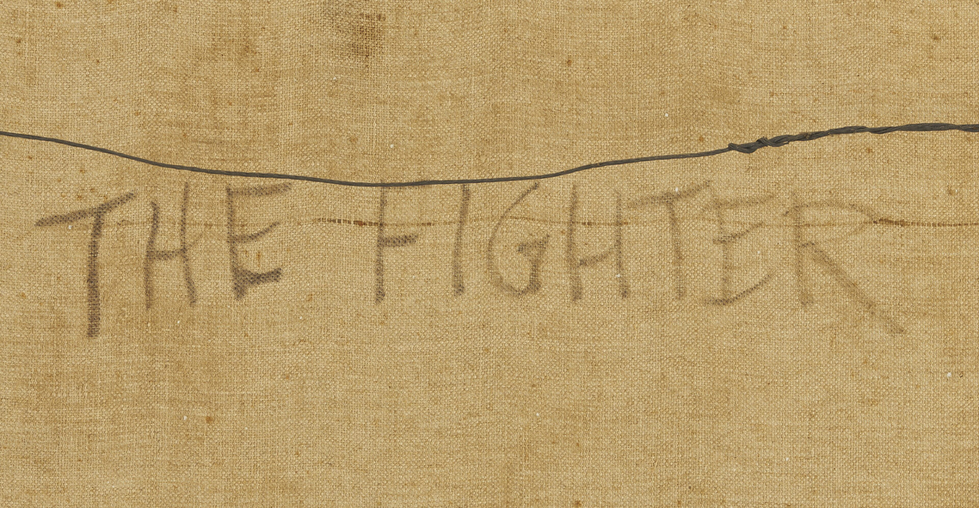 Lot 437: Large Richard Clarke O/C Painting, The Fighter, 1960