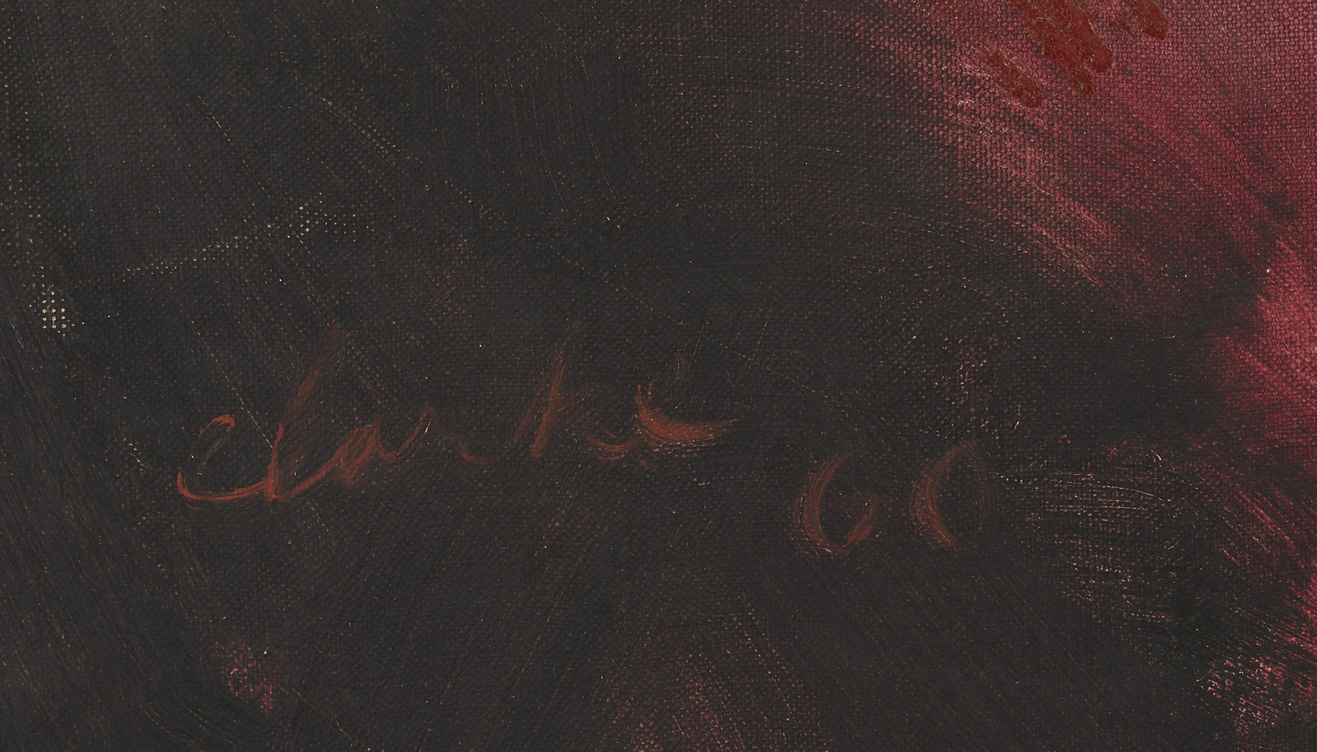 Lot 437: Large Richard Clarke O/C Painting, The Fighter, 1960