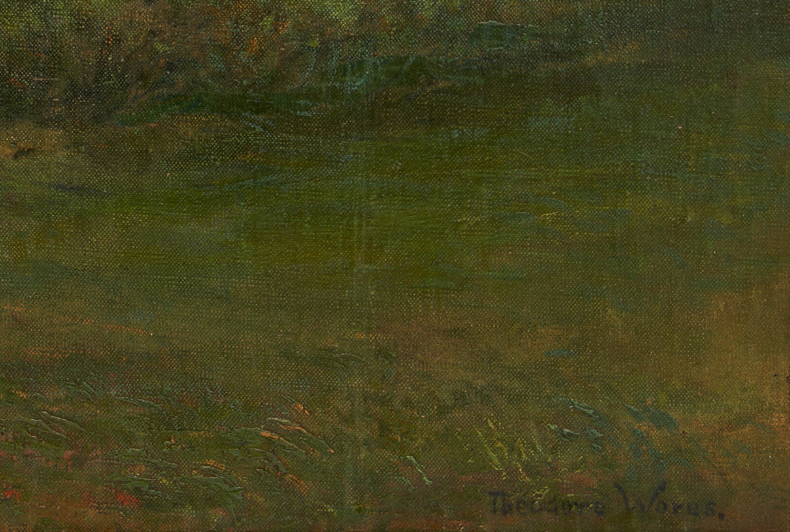 Lot 442: Theodore Wores O/C Samoan Landscape Painting, c. 1901