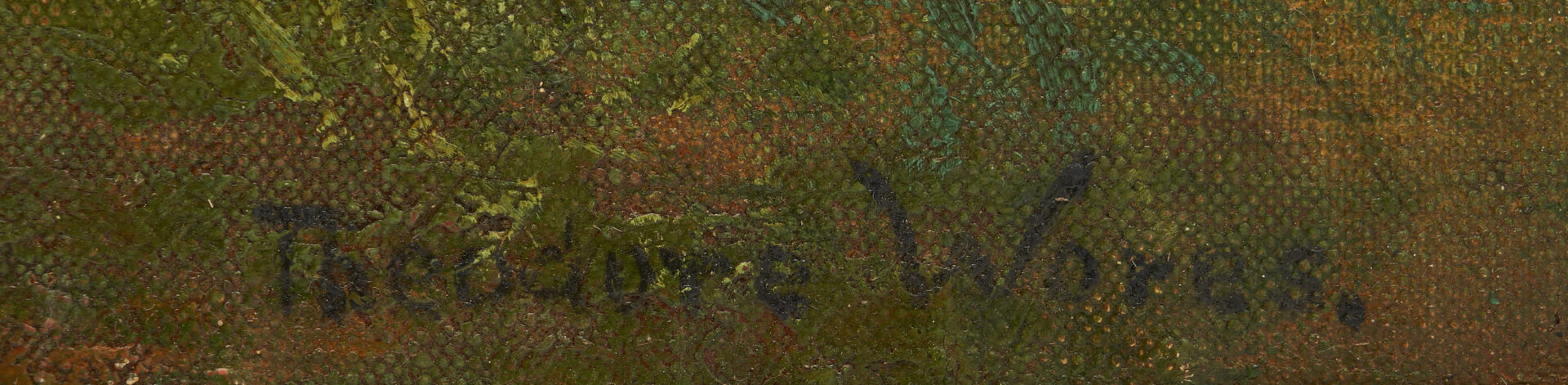 Lot 442: Theodore Wores O/C Samoan Landscape Painting, c. 1901