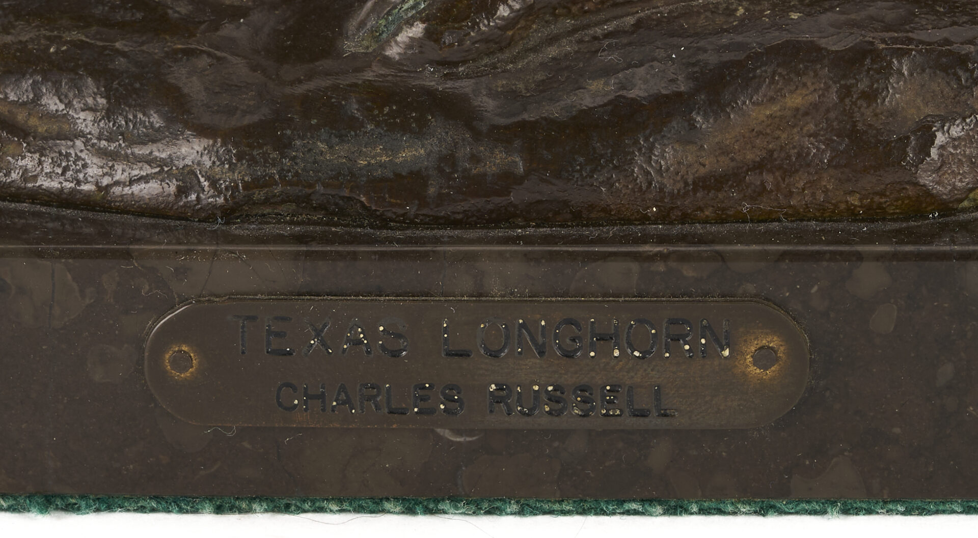 Lot 445: Harry A. Jackson After Charles Russell, Texas Longhorn Bronze Sculpture