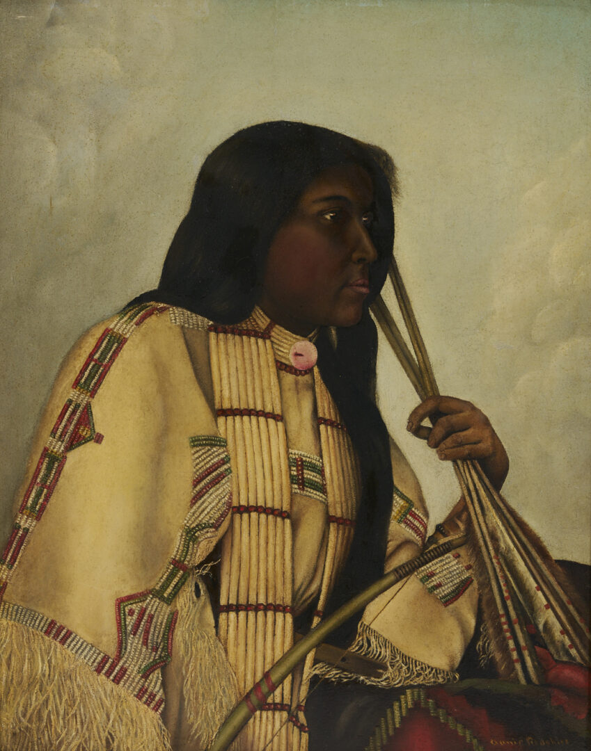 Lot 451: Native American Annie Red Shirt Portrait c. 1900, after F.A. Rinehart