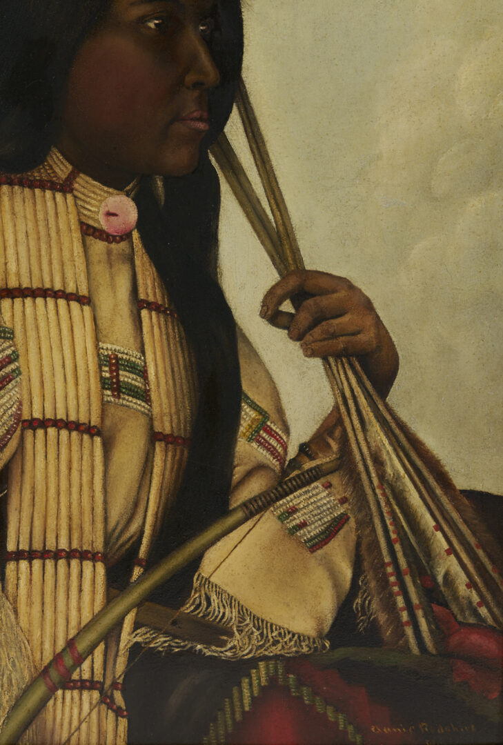 Lot 451: Native American Annie Red Shirt Portrait c. 1900, after F.A. Rinehart