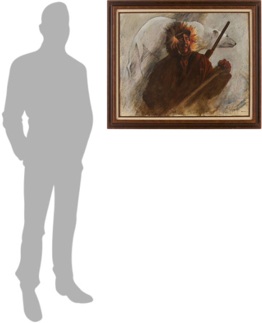 Lot 454: Jay Hester O/C, Arctic Hunter