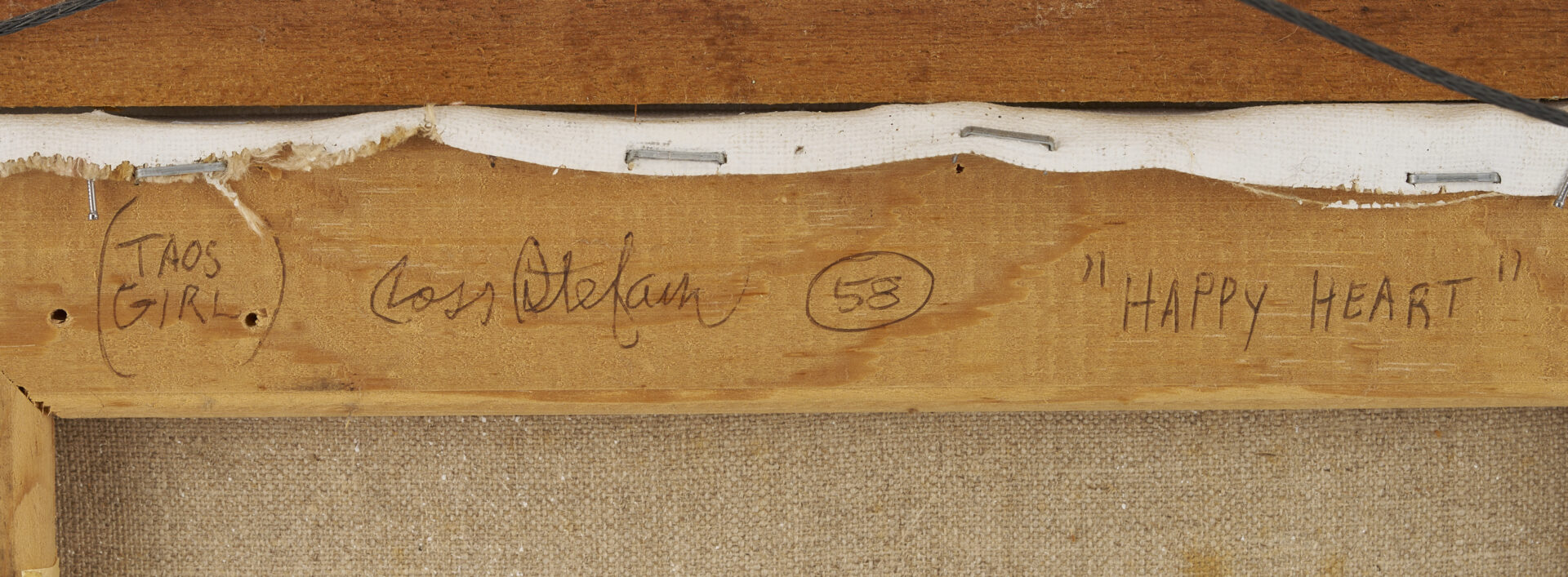 Lot 455: Ross Stefan O/C Portrait, Taos Girl