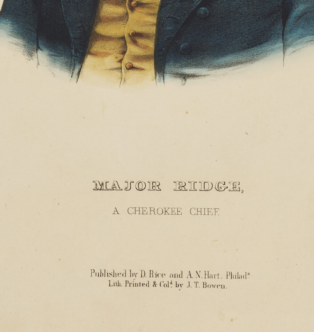 Lot 457: 6 McKenney & Hall Lithographs from Indian Tribes of N. America