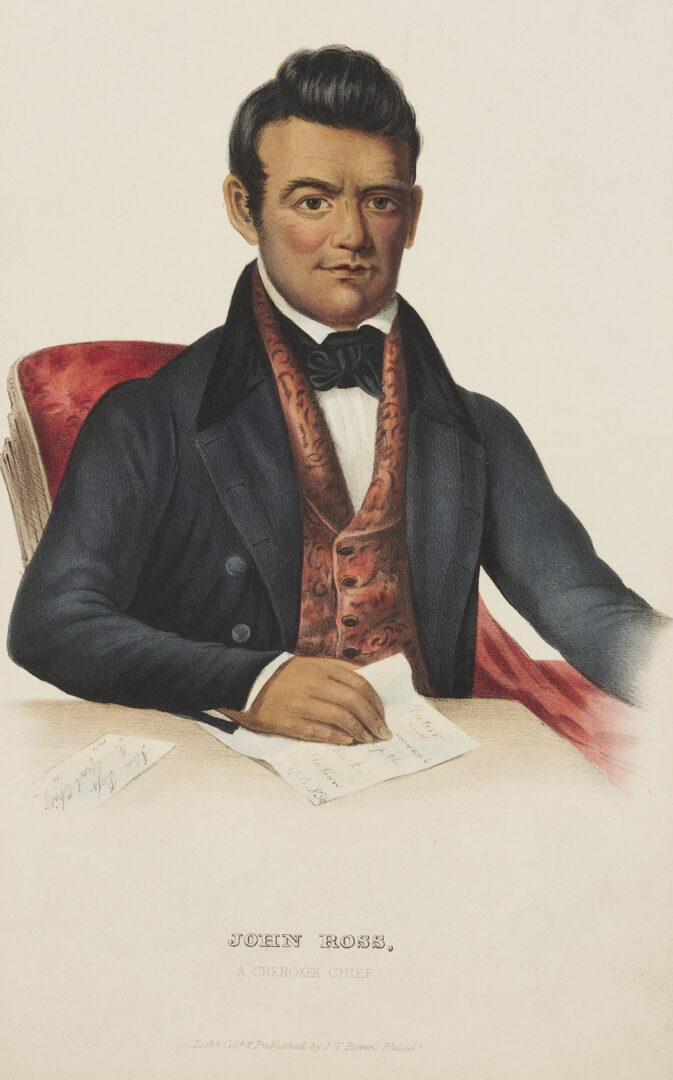 Lot 457: 6 McKenney & Hall Lithographs from Indian Tribes of N. America