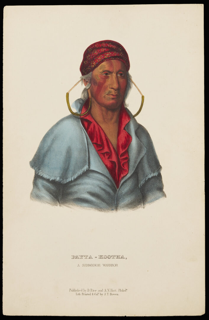 Lot 457: 6 McKenney & Hall Lithographs from Indian Tribes of N. America