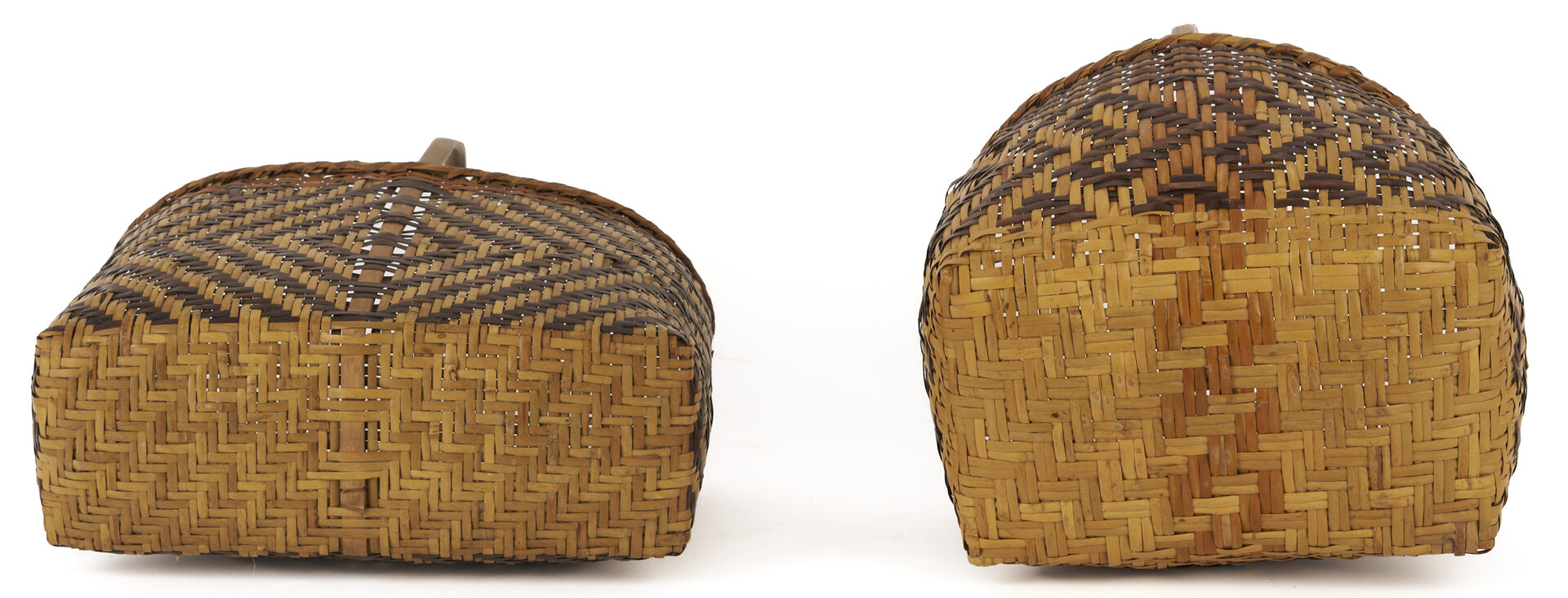 Lot 459: 2 Native American Cherokee Rivercane Baskets