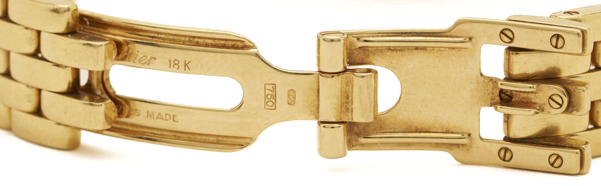 Lot 45: Ladies’ Cartier 18K Gold & Diamond Panthere Watch