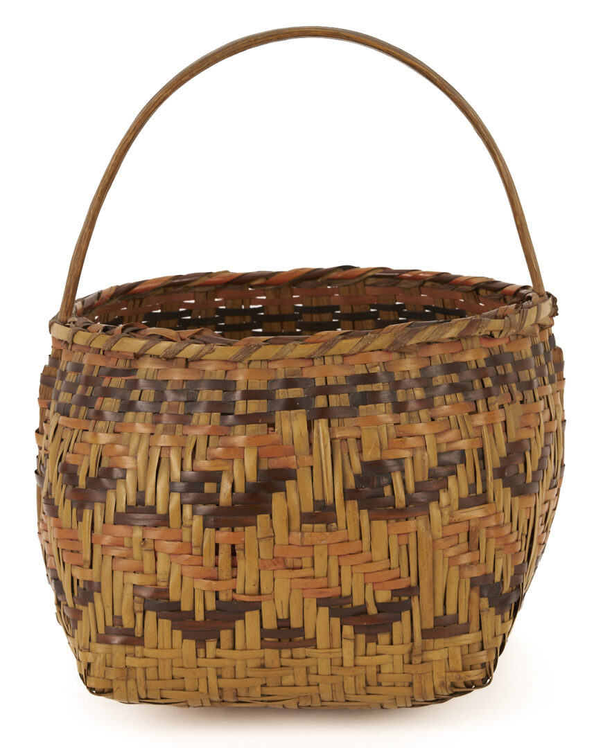 Lot 460: 2 Native American Cherokee Rivercane Baskets