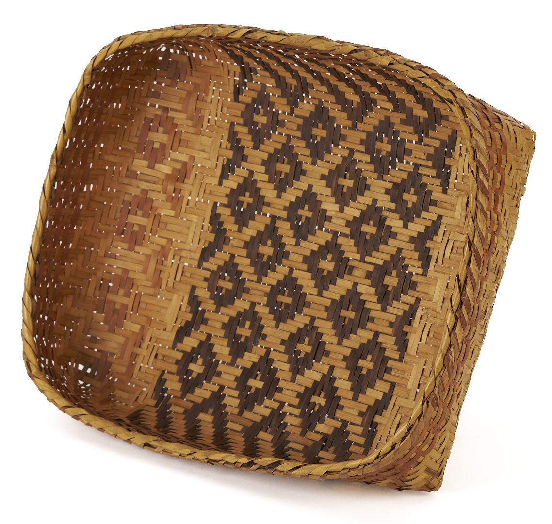 Lot 460: 2 Native American Cherokee Rivercane Baskets