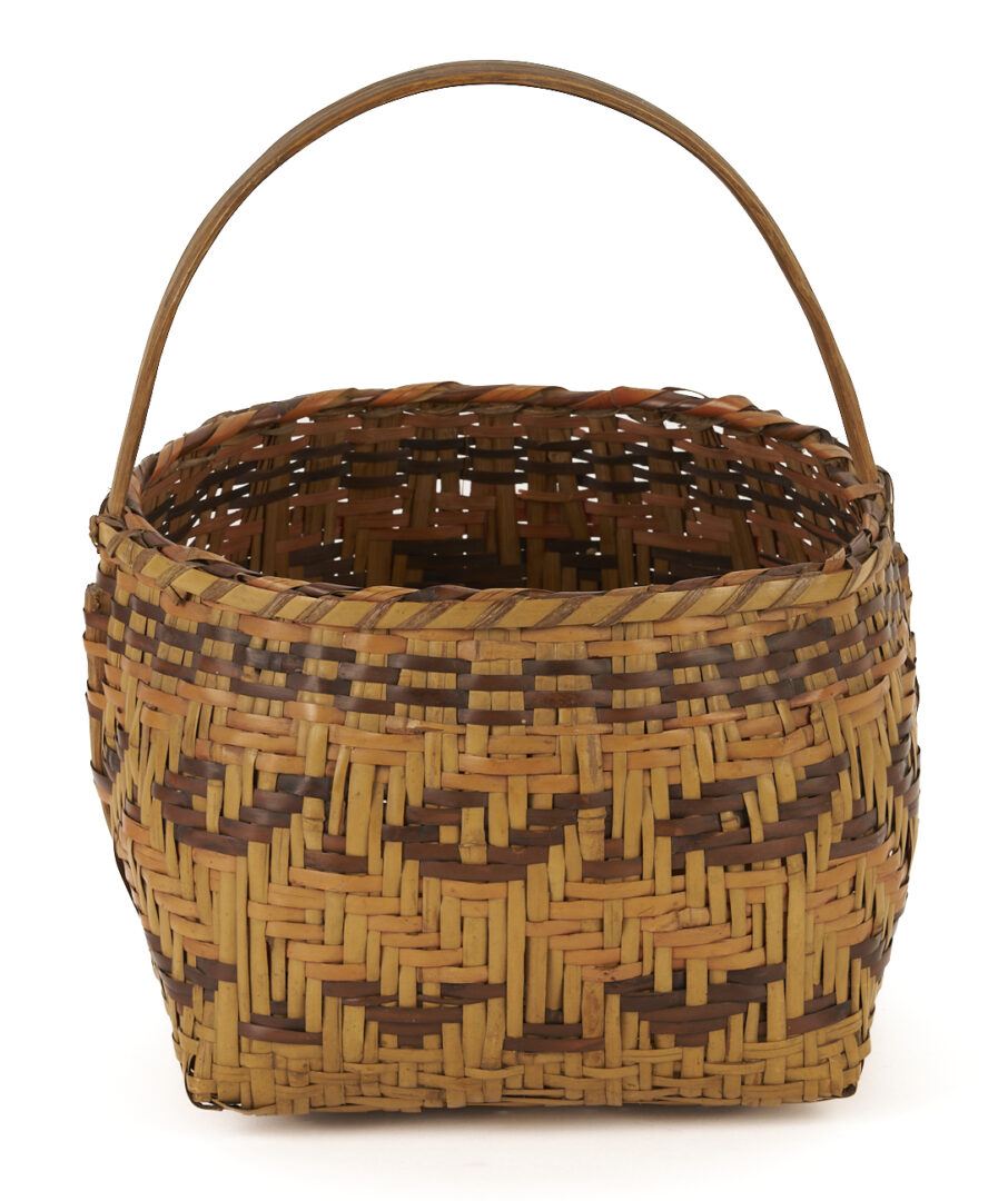 Lot 460: 2 Native American Cherokee Rivercane Baskets