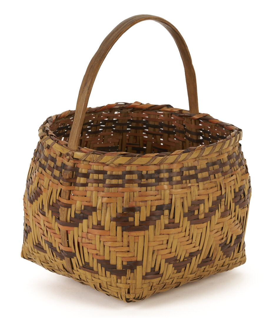 Lot 460: 2 Native American Cherokee Rivercane Baskets