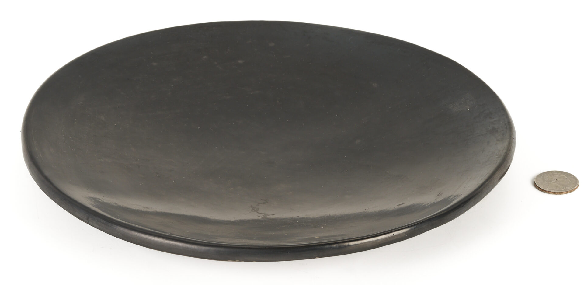 Lot 461: San Ildefonso Blackware Plate, Marie & Julian