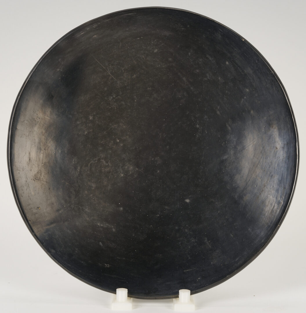Lot 461: San Ildefonso Blackware Plate, Marie & Julian