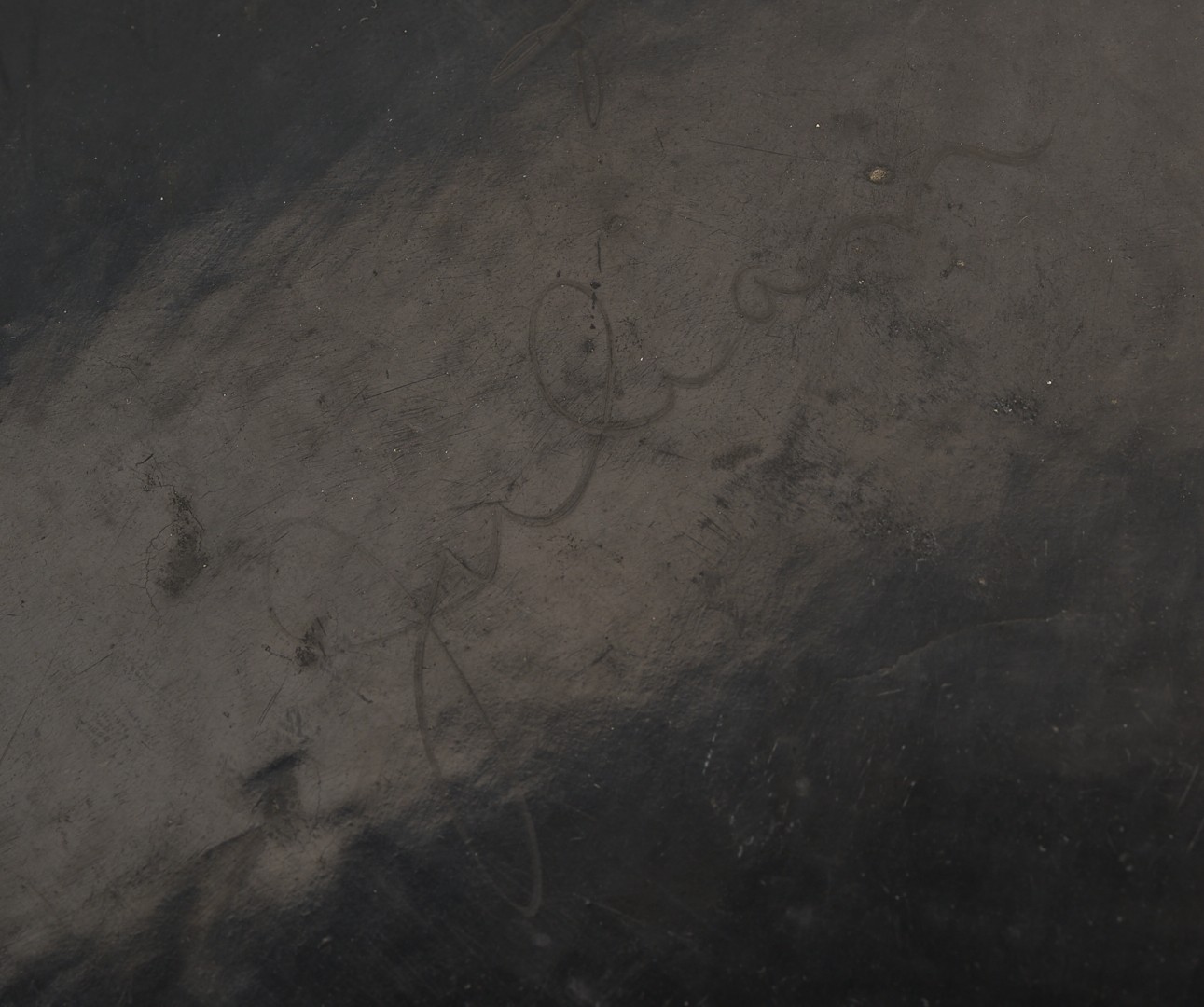 Lot 461: San Ildefonso Blackware Plate, Marie & Julian