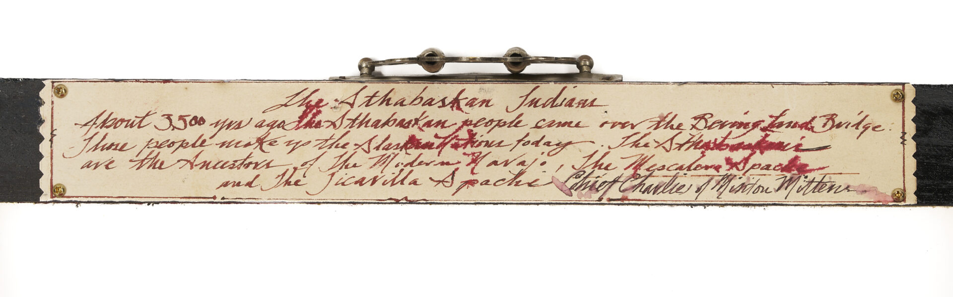 Lot 462: Pr. Native American Athabaskan Beaded Gloves Plus Photograph