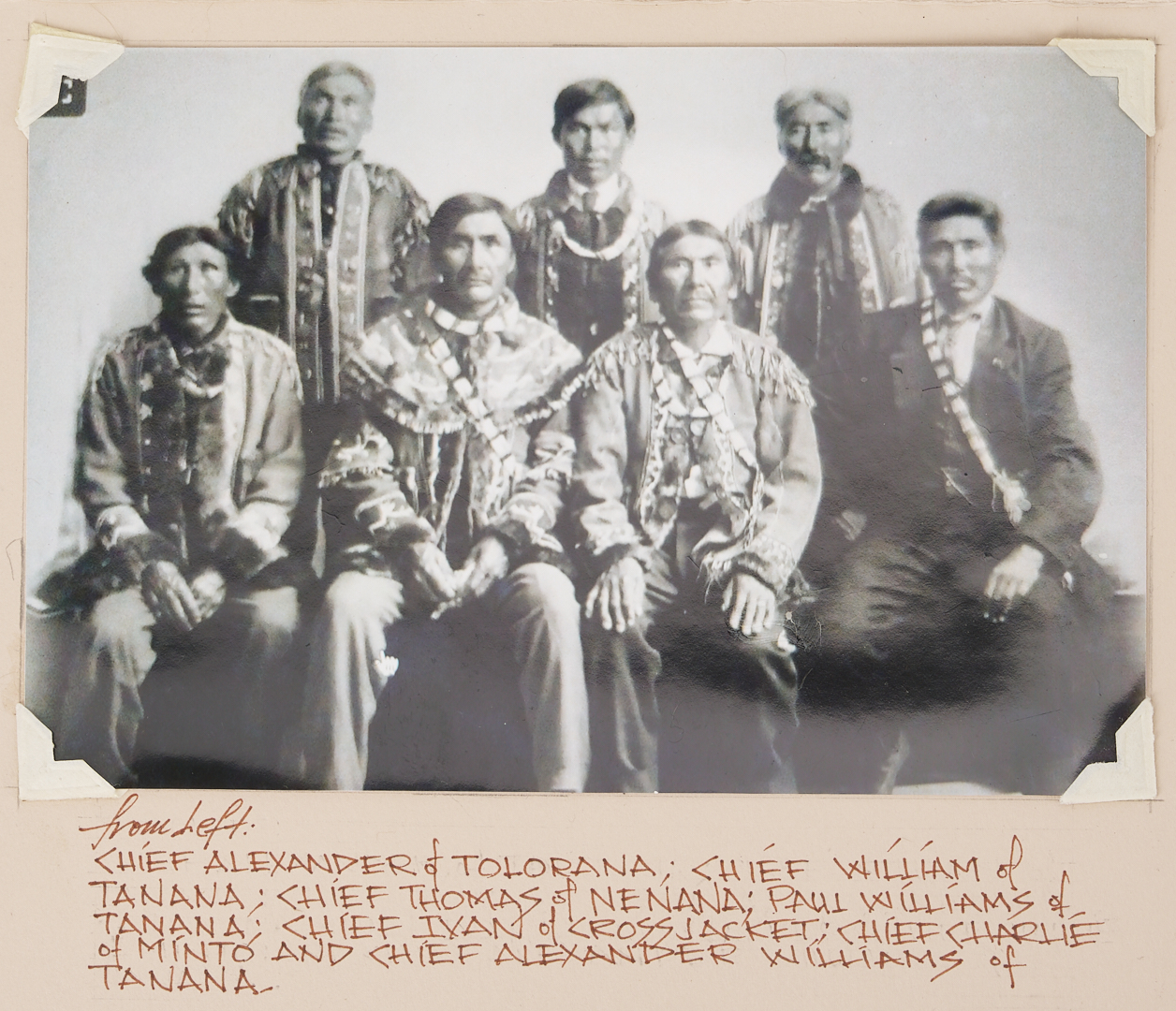 Lot 462: Pr. Native American Athabaskan Beaded Gloves Plus Photograph