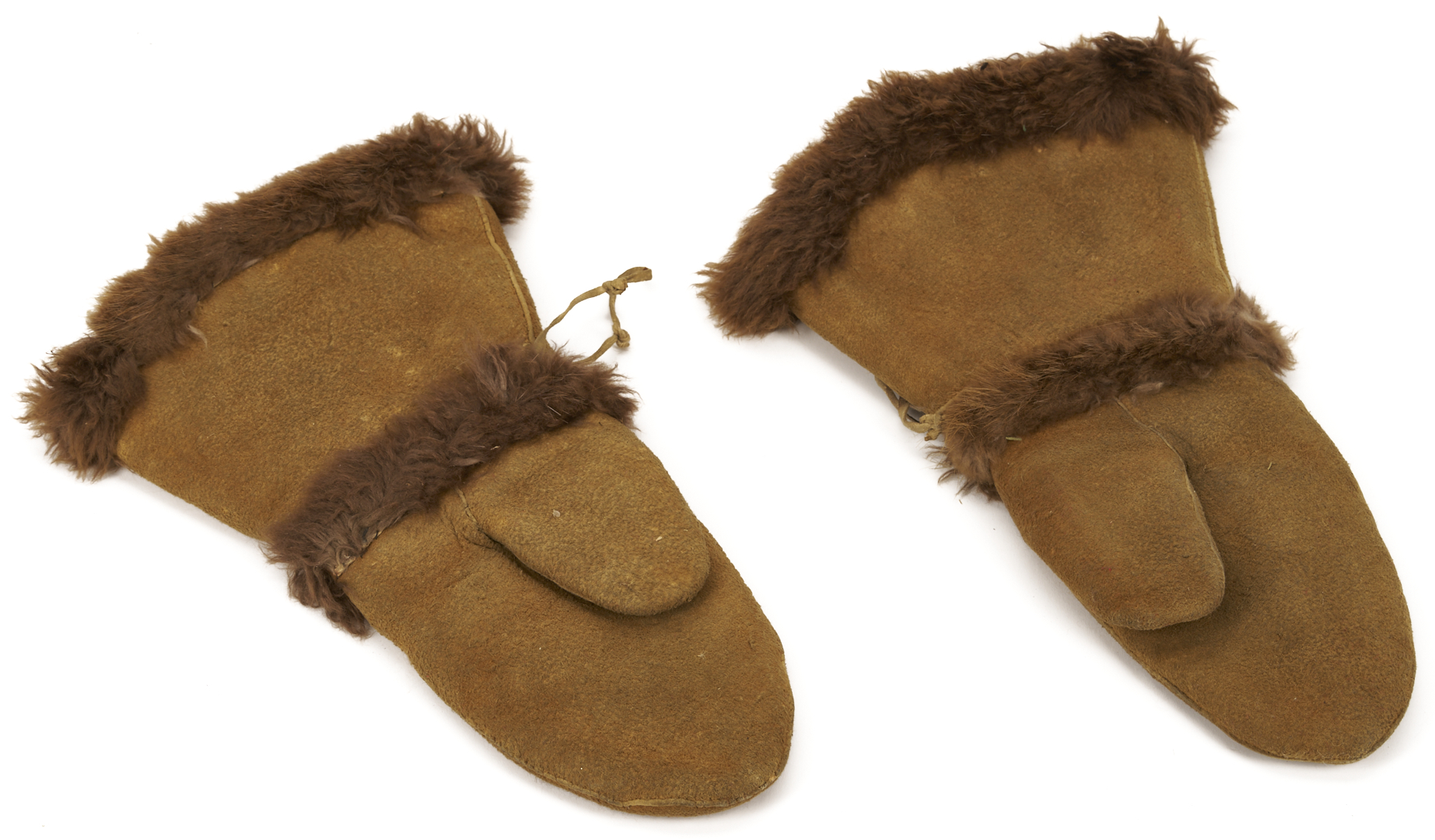 Lot 462: Pr. Native American Athabaskan Beaded Gloves Plus Photograph