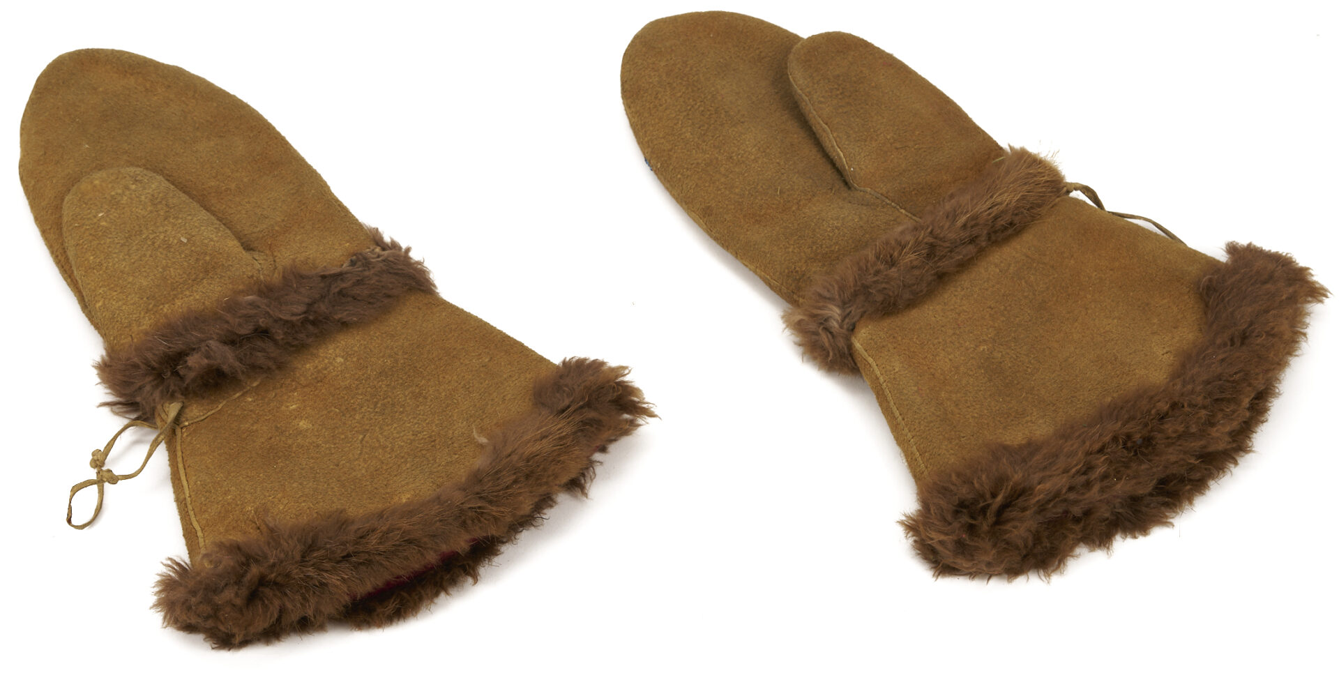 Lot 462: Pr. Native American Athabaskan Beaded Gloves Plus Photograph