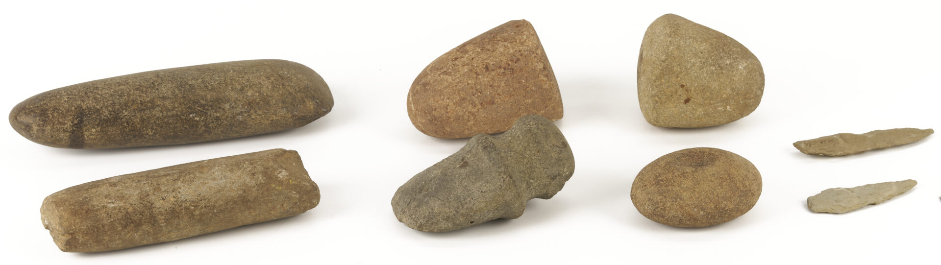 Lot 465: 8 Native American Stone Tools, Hollybrook Farm, Blount County