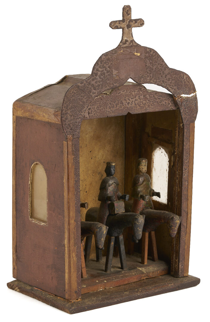 Lot 467: 3 Spanish Colonial Wisemen Figures on Horseback