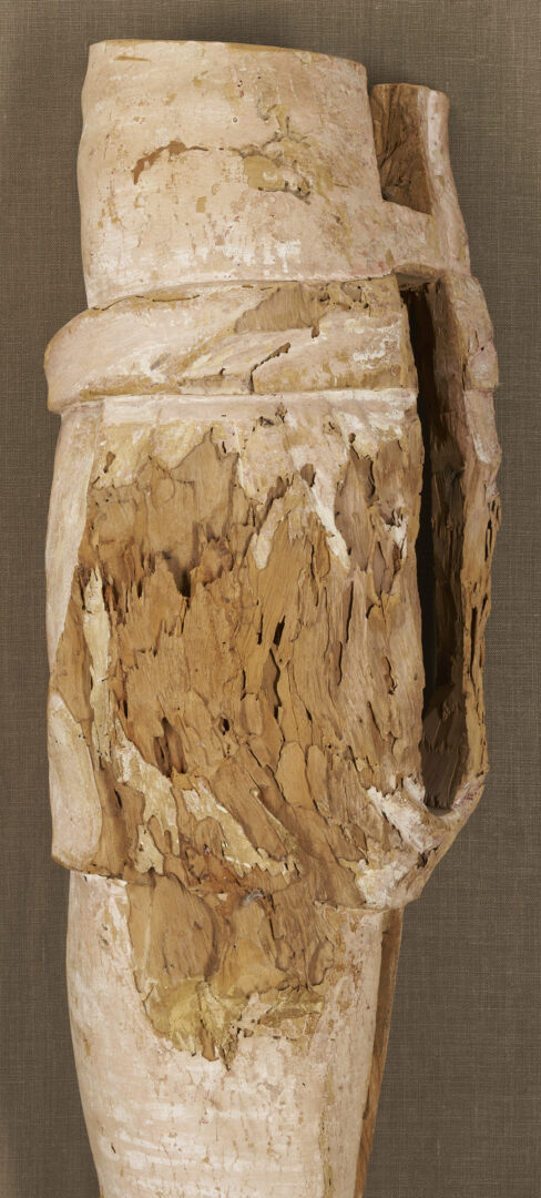 Lot 468: Pair 18th C or earlier Life Size Carved Leg Sculpture Fragments