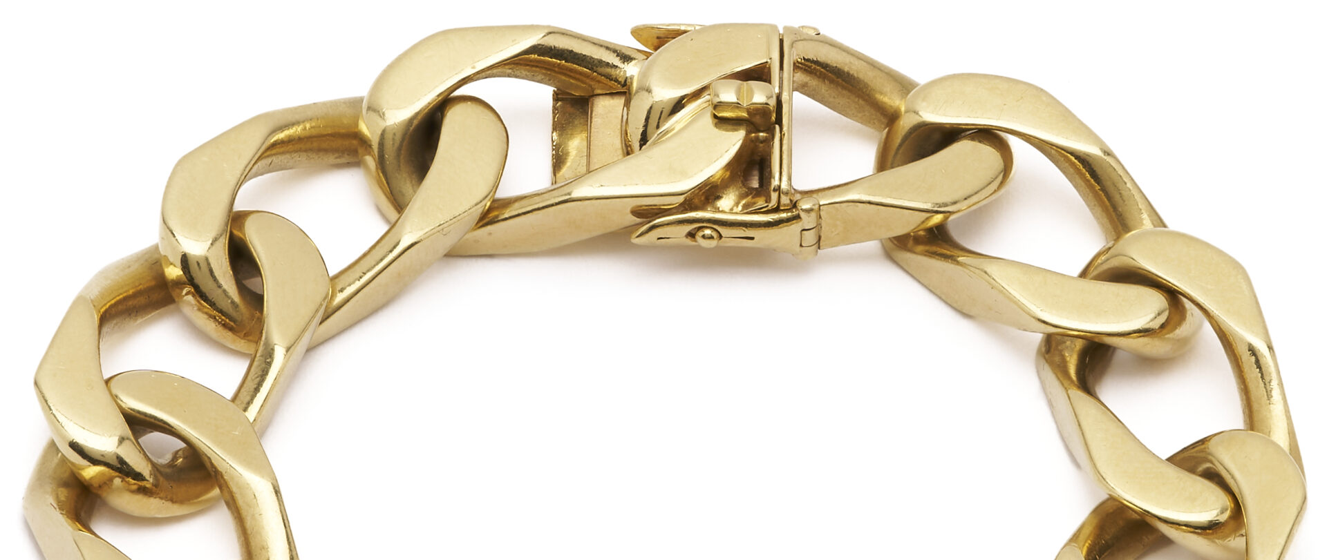 Lot 46: 18K Piaget Gourmette Bracelet Watch, Van Cleef & Arpels