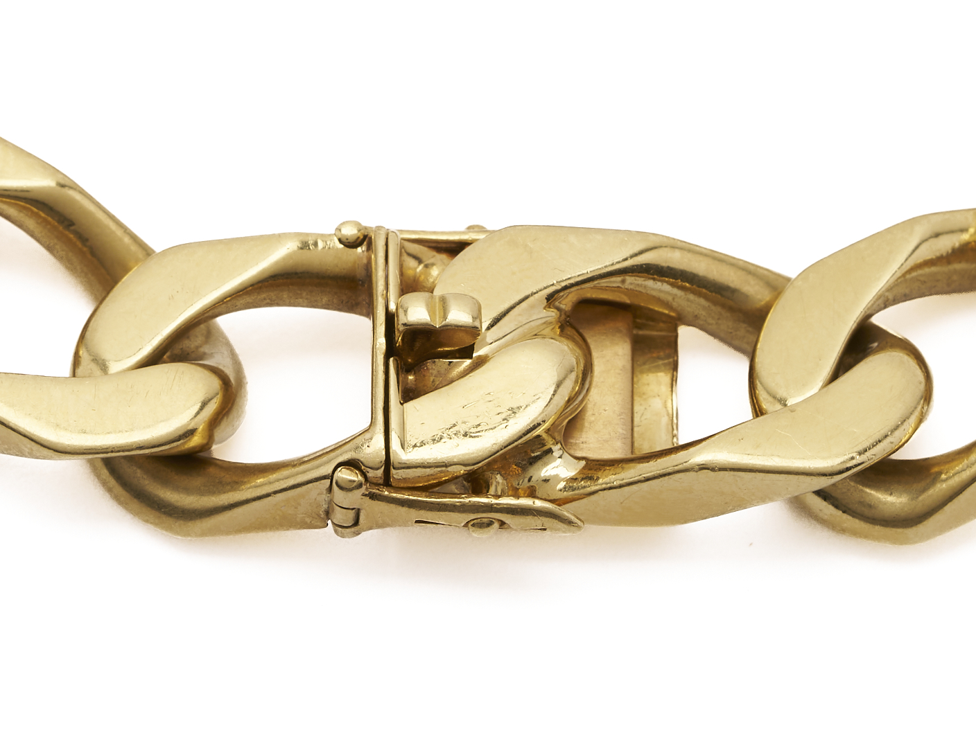 Lot 46: 18K Piaget Gourmette Bracelet Watch, Van Cleef & Arpels