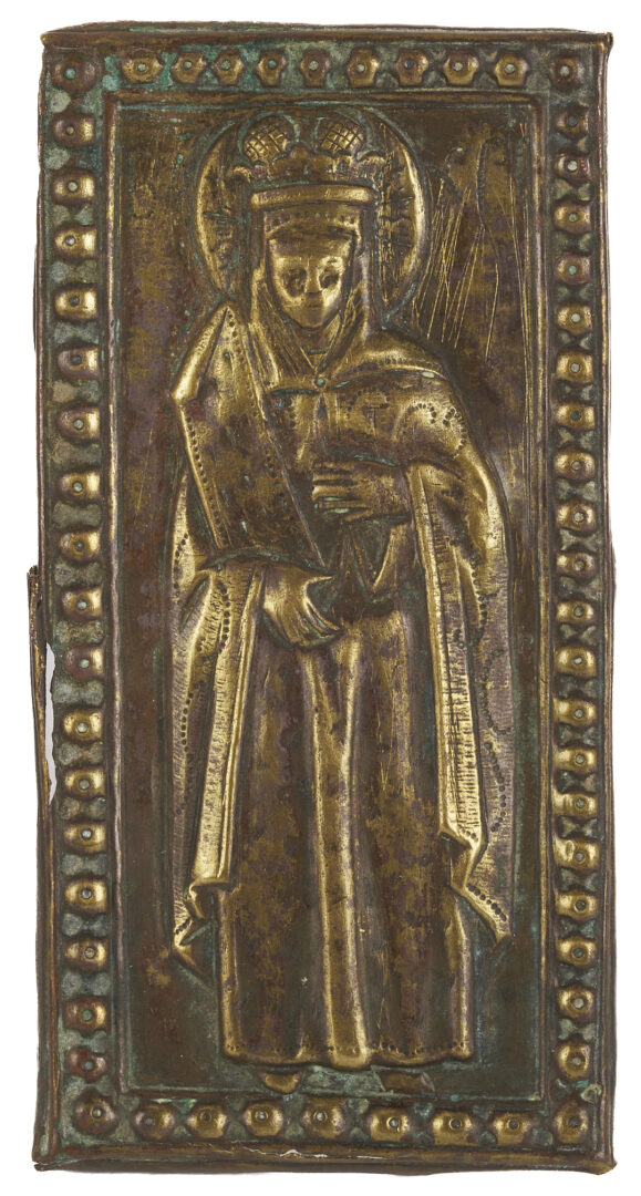 Lot 473: 4 Bronze Table Items, Including Caskets