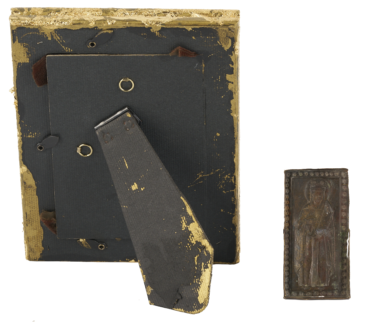 Lot 473: 4 Bronze Table Items, Including Caskets