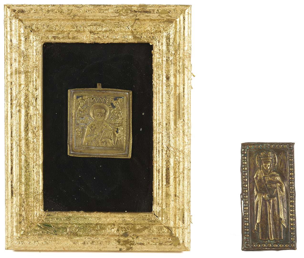 Lot 473: 4 Bronze Table Items, Including Caskets