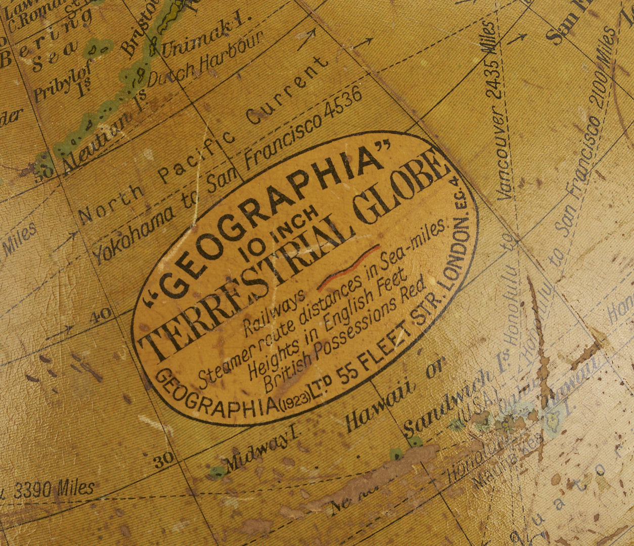 Lot 478: English Table Globe c. 1925