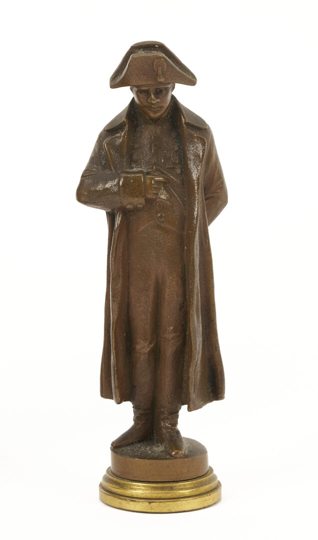 Lot 479: 4 Napoleon Items; Portrait, Bust, Wax Seal topper