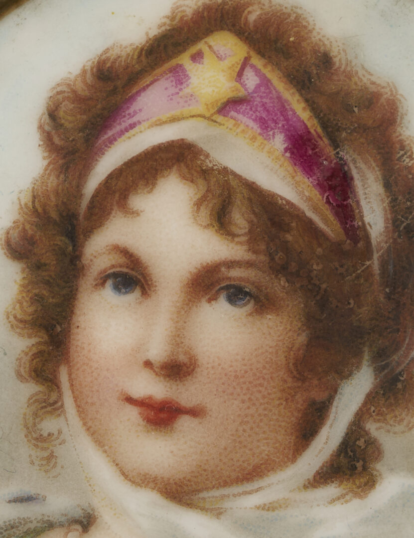 Lot 481: Miniature Bust of Lord Nelson plus 2 Miniature Portraits