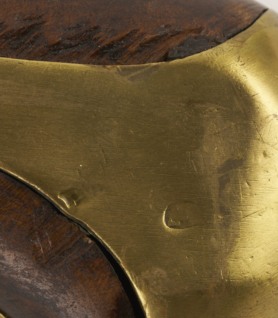 Lot 483: Early 19th C. Russian Flintlock Pistol; plus 2 Powder Flasks