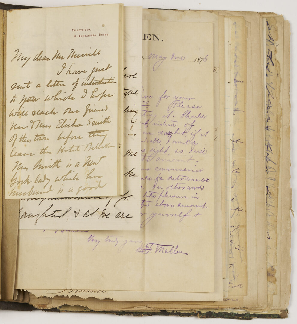 Lot 484: Large A. P. Merrill Family Archive, Natchez, MS, Plantation Interest, c. 1820s-80s