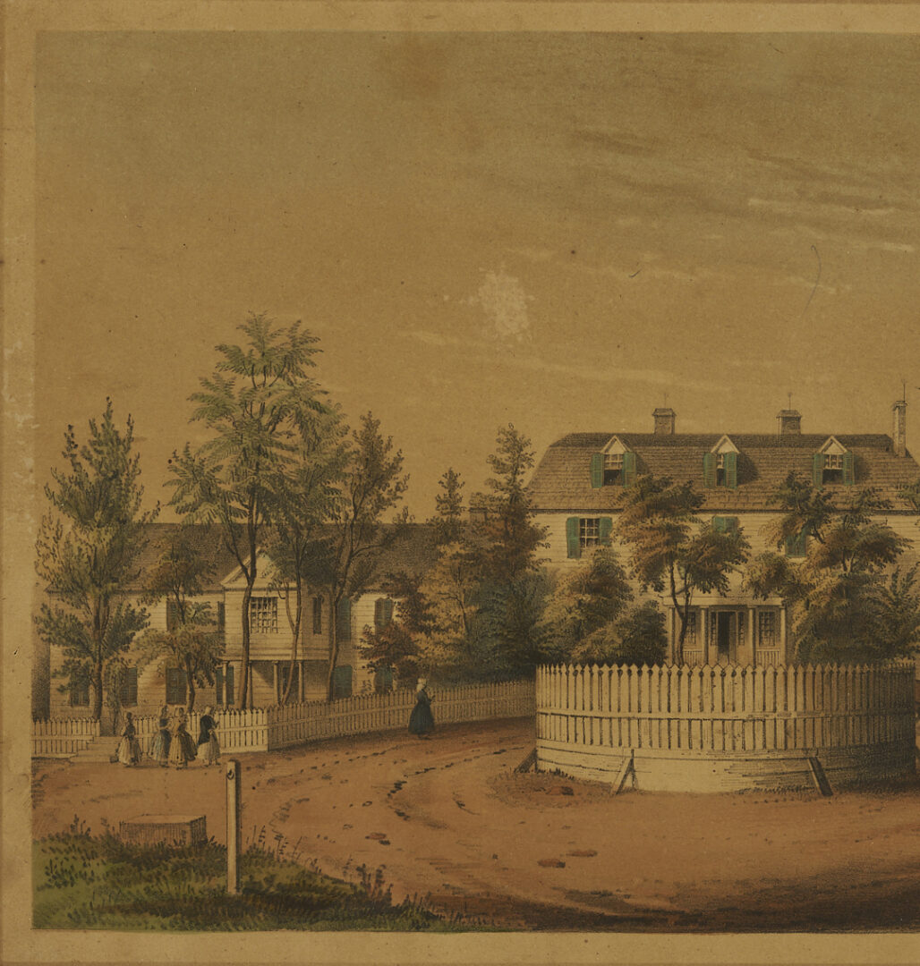 Lot 485: 2 Southern Regional Views: SC Female Institute, Pulaski Monument