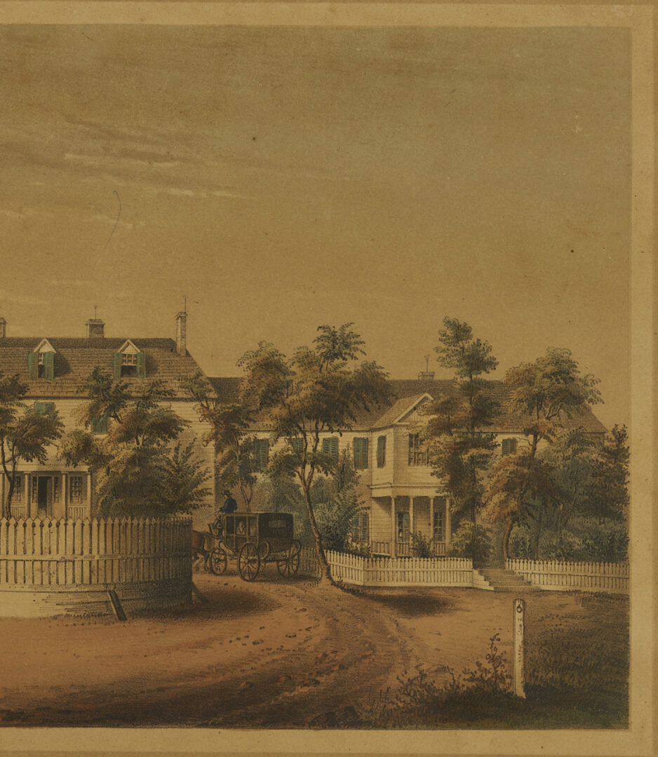 Lot 485: 2 Southern Regional Views: SC Female Institute, Pulaski Monument