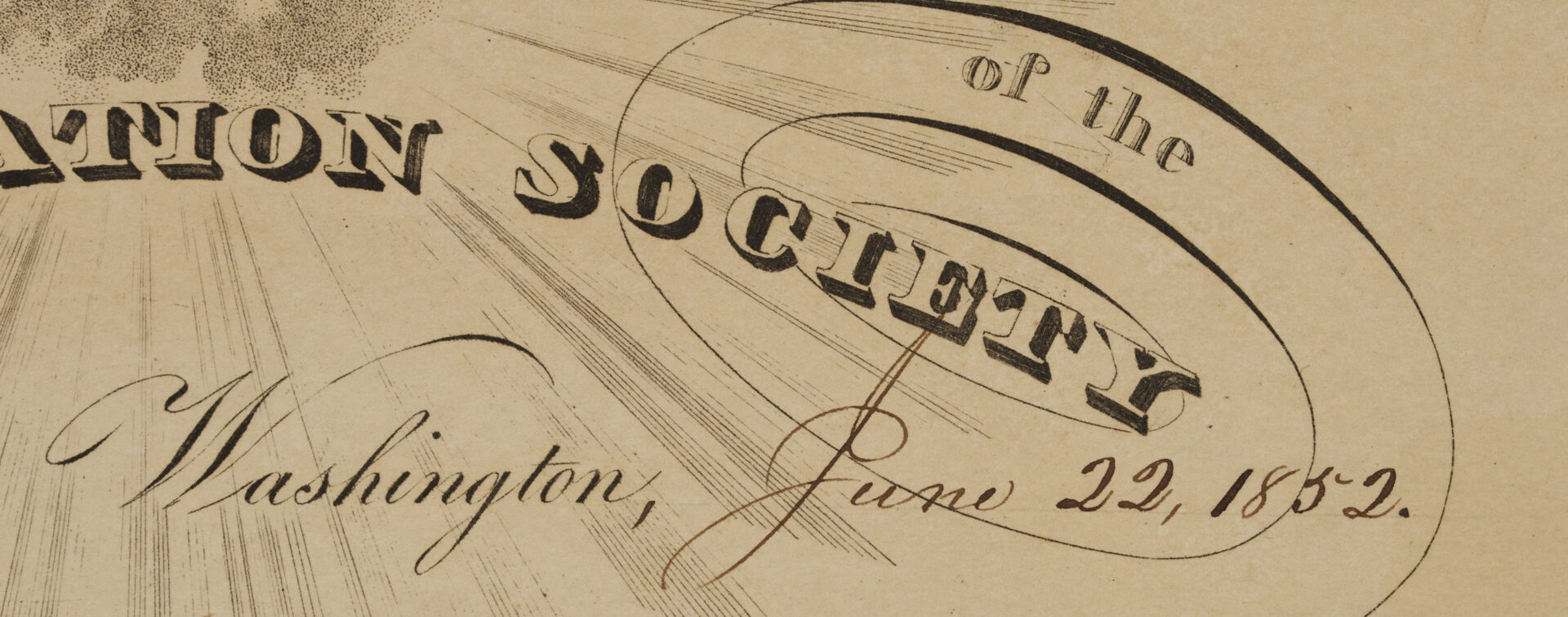 Lot 486: Henry Clay signed 1852 American Colonization Society Certificate – Liberia