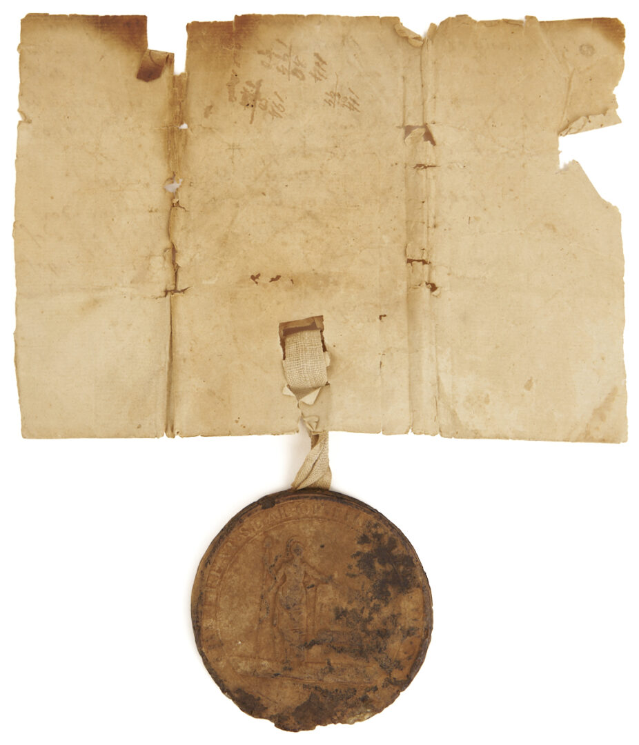 Lot 488: 2 Benjamin Cleveland Early NC Docs. Incl. Gov.-Signed, King’s Mountain, 1777-80