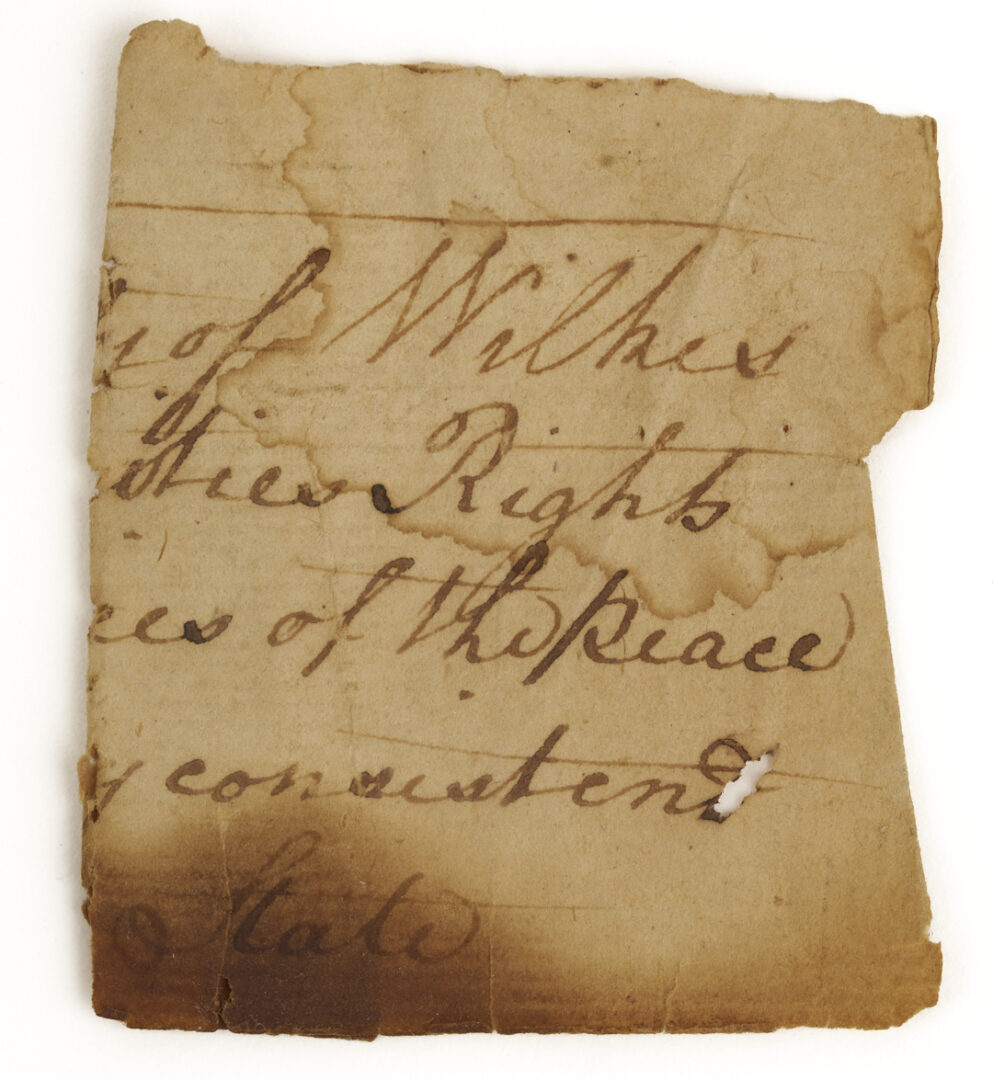 Lot 488: 2 Benjamin Cleveland Early NC Docs. Incl. Gov.-Signed, King’s Mountain, 1777-80