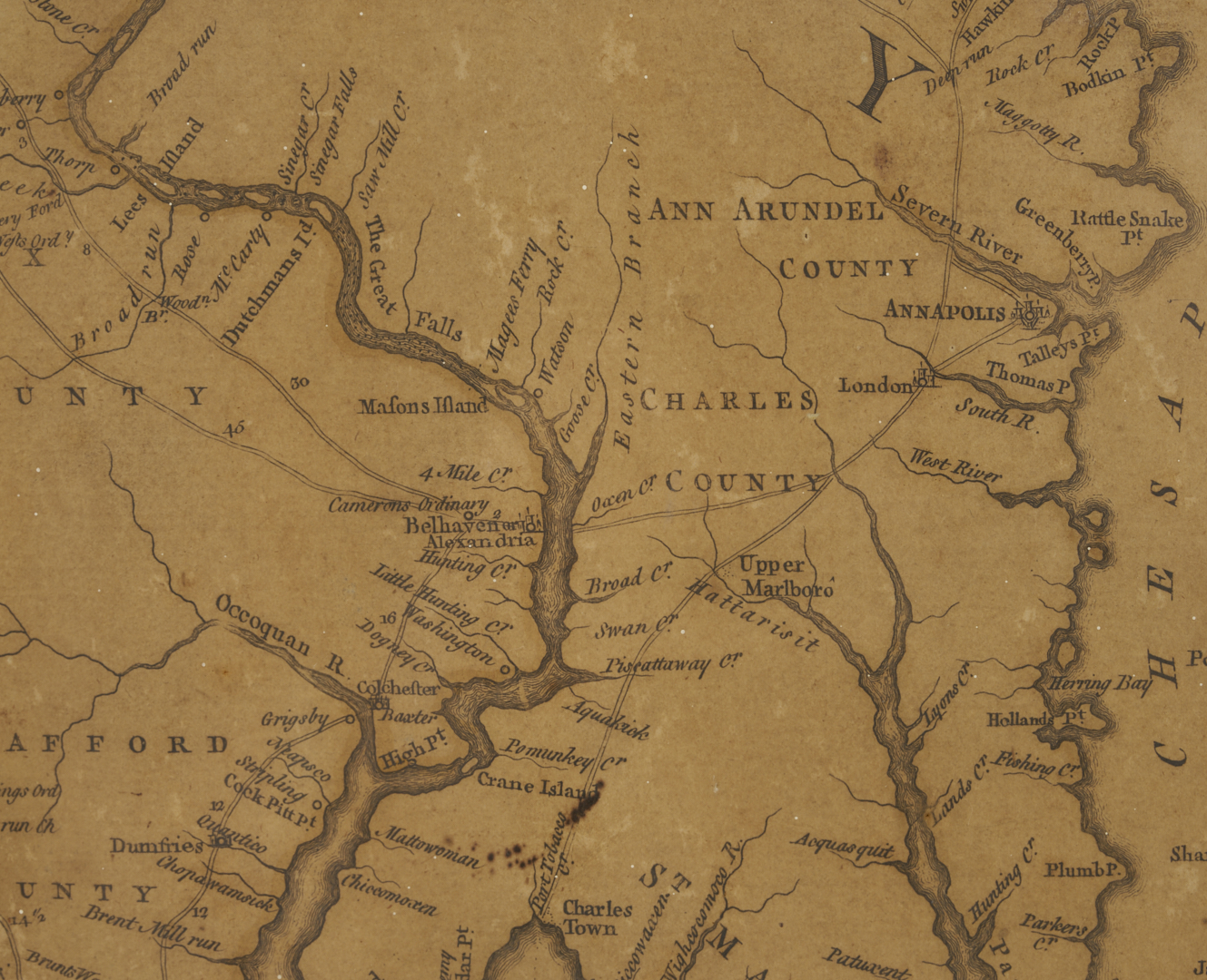 Lot 489: 1775 Map of Virginia, Fry and Jefferson, ex-John Tyler