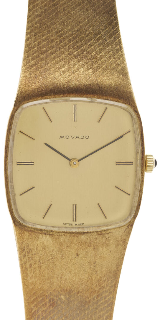 Lot 48: Men’s 14K Gold Movado Wristwatch