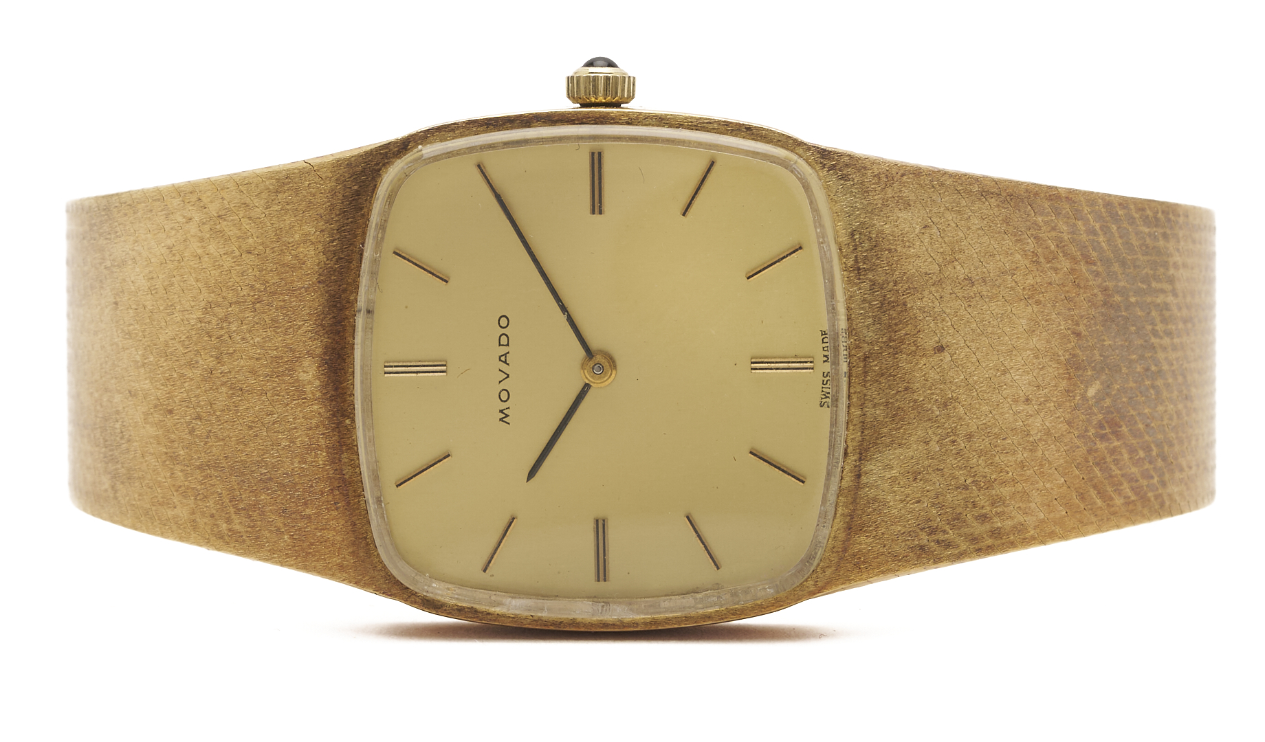 Lot 48: Men’s 14K Gold Movado Wristwatch