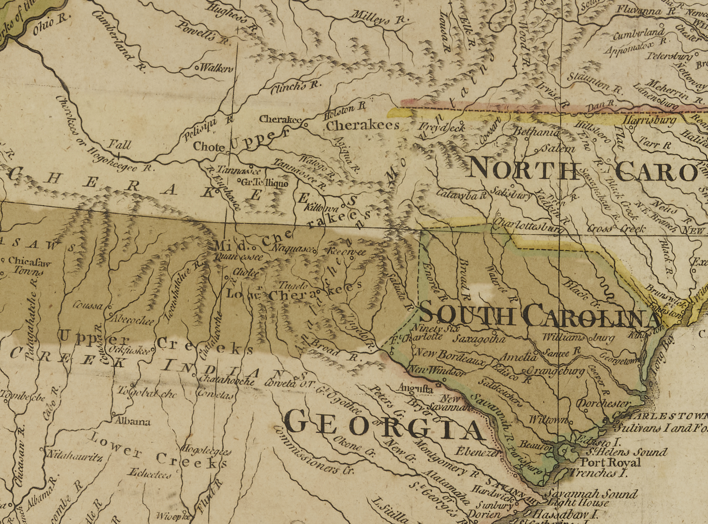 Lot 490: 1777 Map: Wm. Faden, British Colonies in N. America, ex. John Tyler